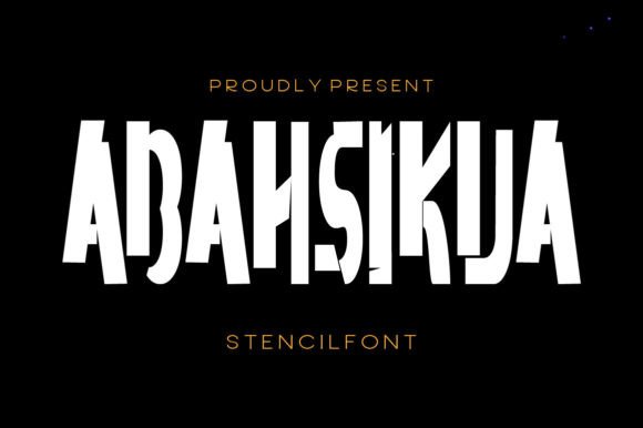 Abahsikua: A Stencil Font for Bold, Modern Branding