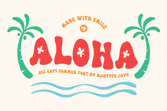 Aloha: The Playful Display Font for Summer Vibes
