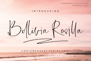 Bollivia Rosilla: A Script Font for Elegant, Feminine Branding