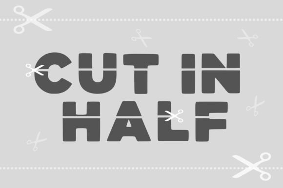 Cut in Half: A Modern Typeface with an Edgy, Elegant Twist