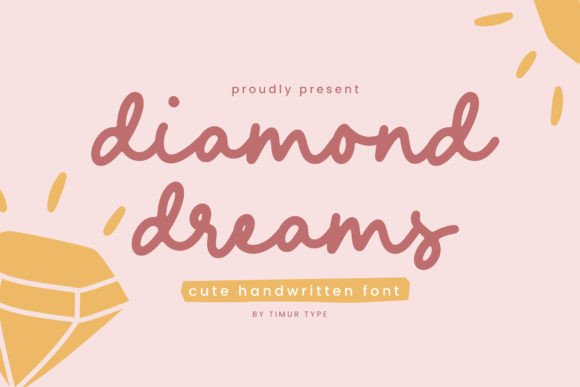 Diamond Dreams: A Handwritten Font with a Distinctive Edge