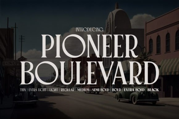 Pioneer Boulevard: Vintage Sophistication for Modern Design
