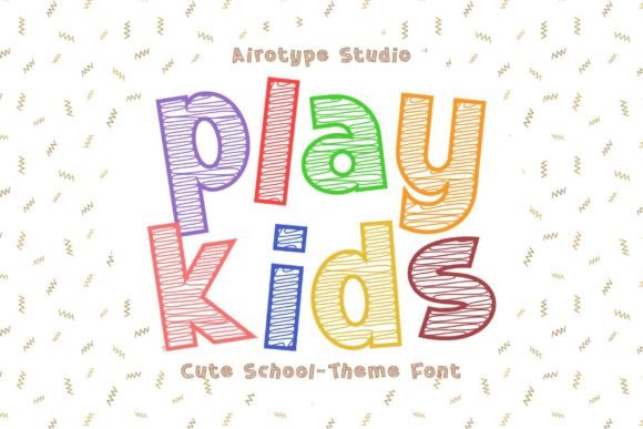 Play Kids: A Bouncy Display Font for Creative Projects