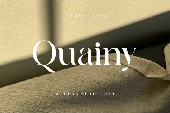 Quainy: Where Minimalist Design Meets Timeless Serif Character
