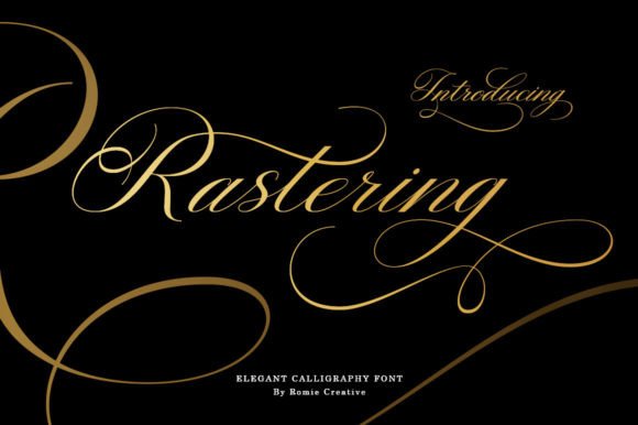 Rastering: A Calligraphy Font That Feels Human