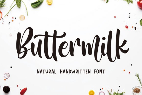 The Buttermilk Font: A Whimsical Choice for Creative Projects