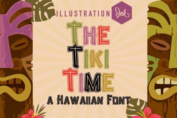 The Tiki Time: A Tropical Display Font for Creative Projects